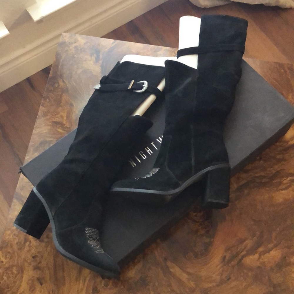Vintage Nightwalker Esperado Western Cowboy Y2K Suede Boot size 9 - Picture 3 of 12
